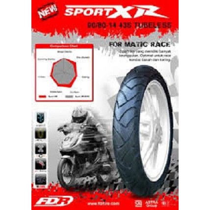 FDR 100/80-18 Sport XR EVO Ban Tubeless Motor Ring 18