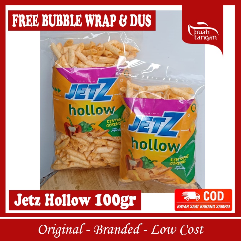Jetz Hollow Snack Original Branded Kiloan Murah Buah Tangan 100gr