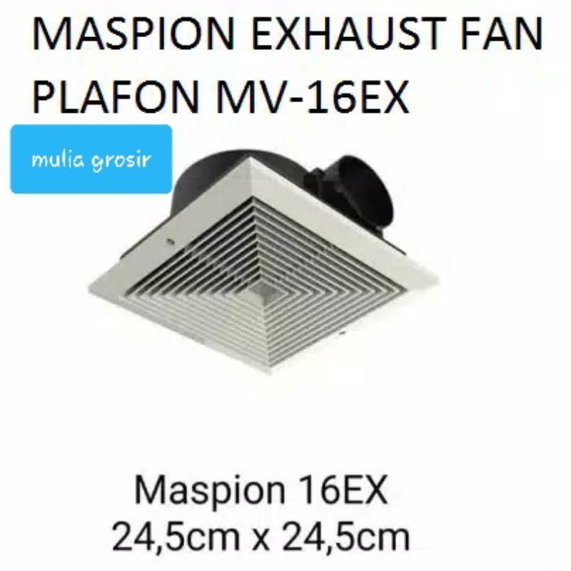 Exhaust Fan Plafon Maspion 7&quot; MV 16EX