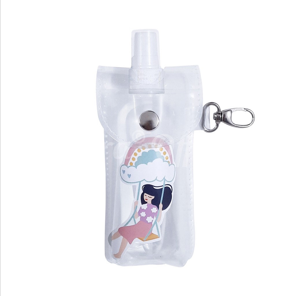 POUCH HAND SANITIZER MIKA UNIK LUCU GAMBAR BT21 KARAKTER SHIFRA (BOTOL SPRAY 100 ML)