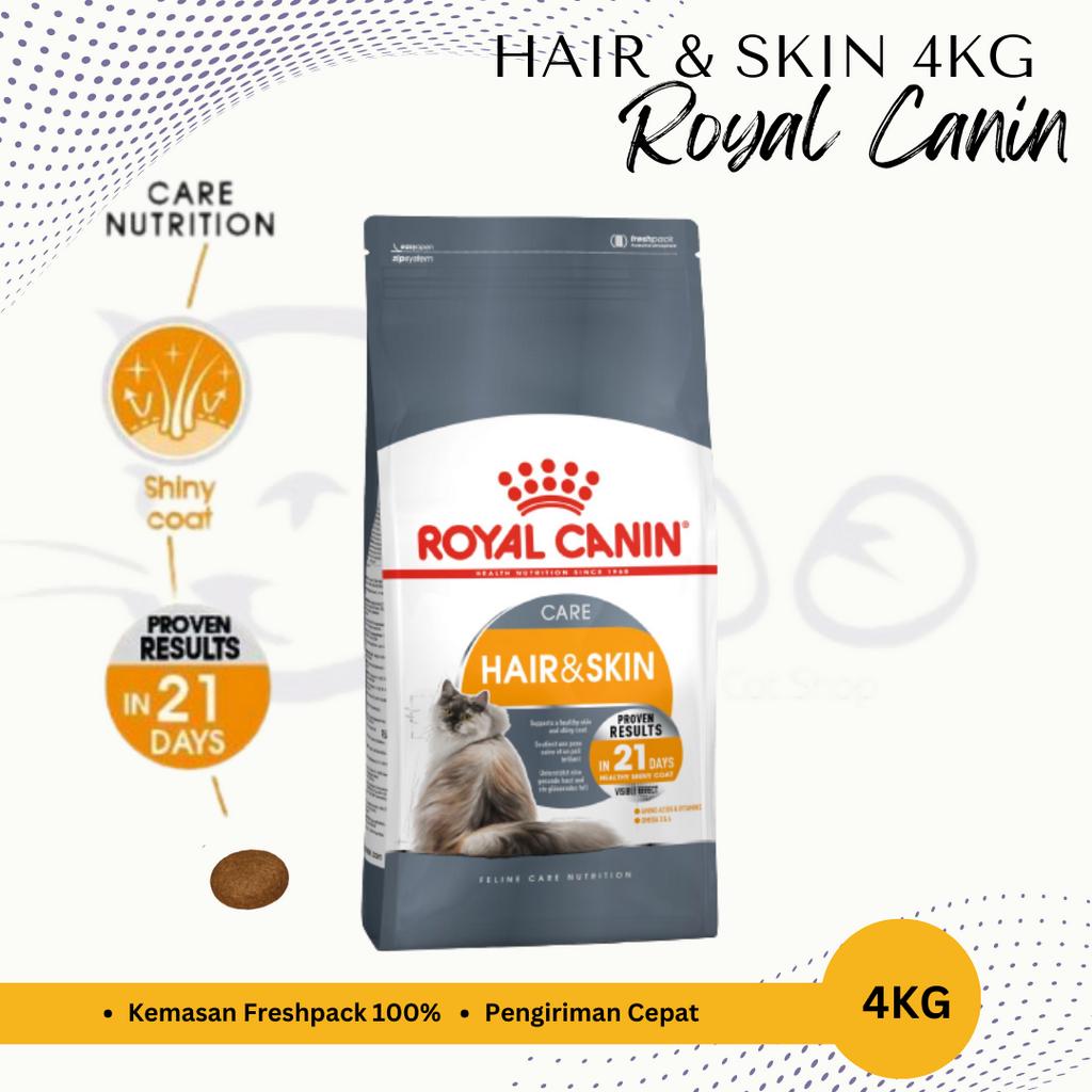 MAKANAN KUCING ROYAL CANIN HAIR &amp; SKIN 4 KG 4KG CATFOOD CAT FOOD