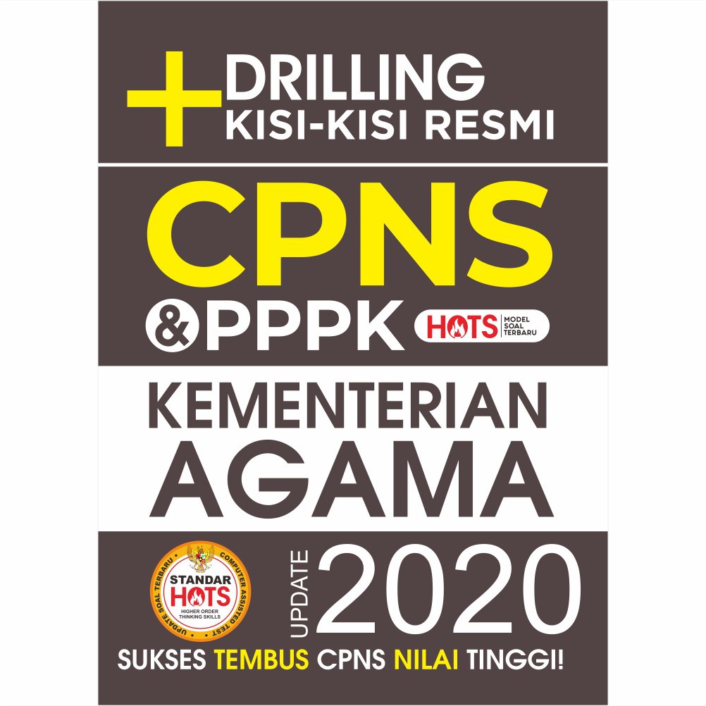 Buku Paket Bedah Kisi Kisi Cpns Pppk Kementrian Agama 2020 Shopee Indonesia