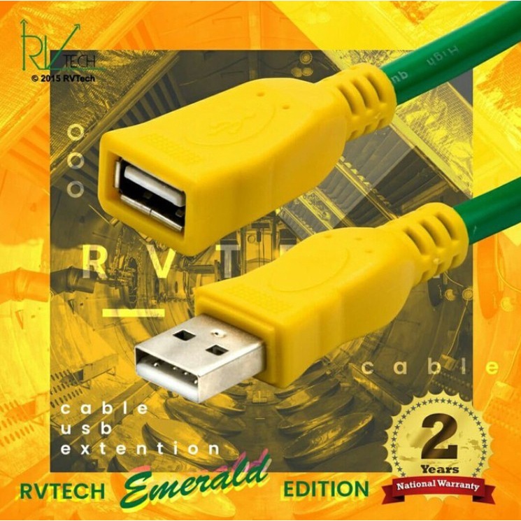 Kabel Usb Extension Rvtech 1.5M, 3M, 5M, 10M Garansi 2 Tahun