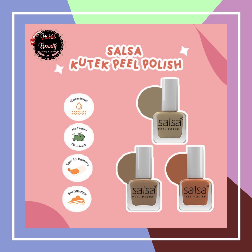 SALSA Peel Polish - Kutek Peel Off kupas Breathable ISI 3 KUTEK HALAL