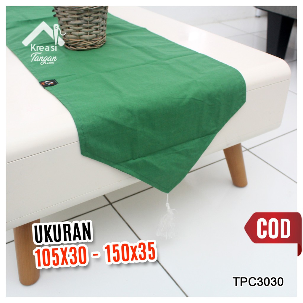 Taplak Meja Polos Table Runner POLOS Ukuran 105x30 &amp; 150x35 (TPC3030)