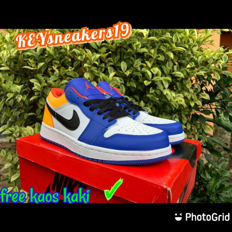 SEPATU PRIA NIKE AIR JORDAN1 LOW ROYAL YELLOW