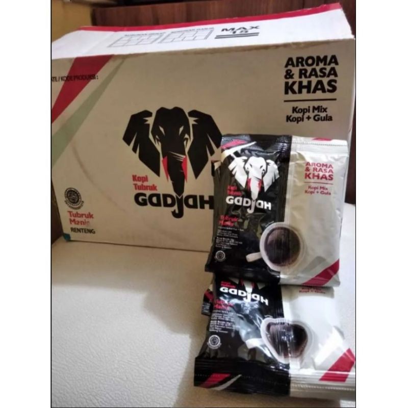 Kopi Gajah Tubruk + Gula 10 x 25gr