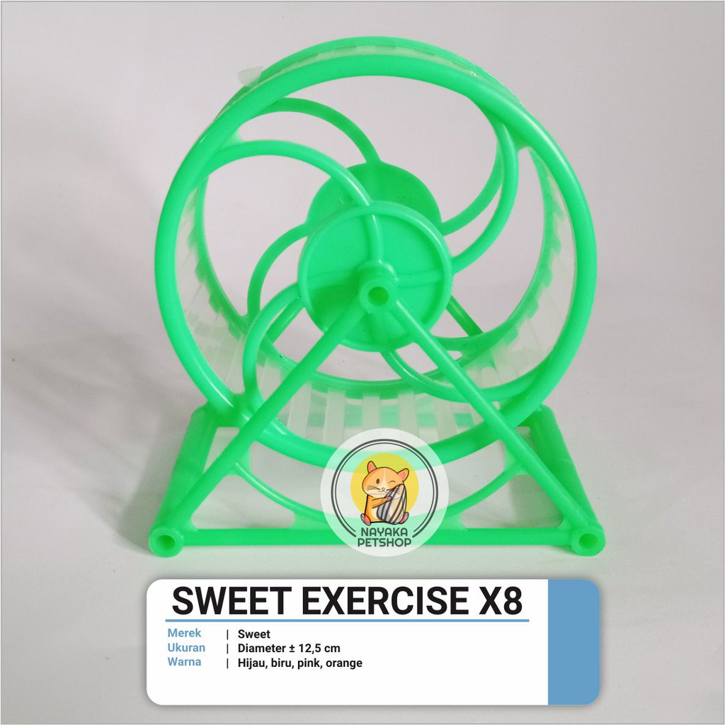 Jogging Wheel Kincir Roda Putar Hamster Sweet Exercise X8