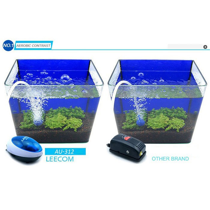 LEECOM Pompa Udara Aquarium Aerator 1.5W 1.5 Watt Super Silent AU 312