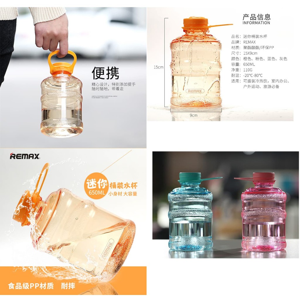Botol Minum / Botol Galon Kecil / Botol Mini Galon /Memo Bottle 650 ml