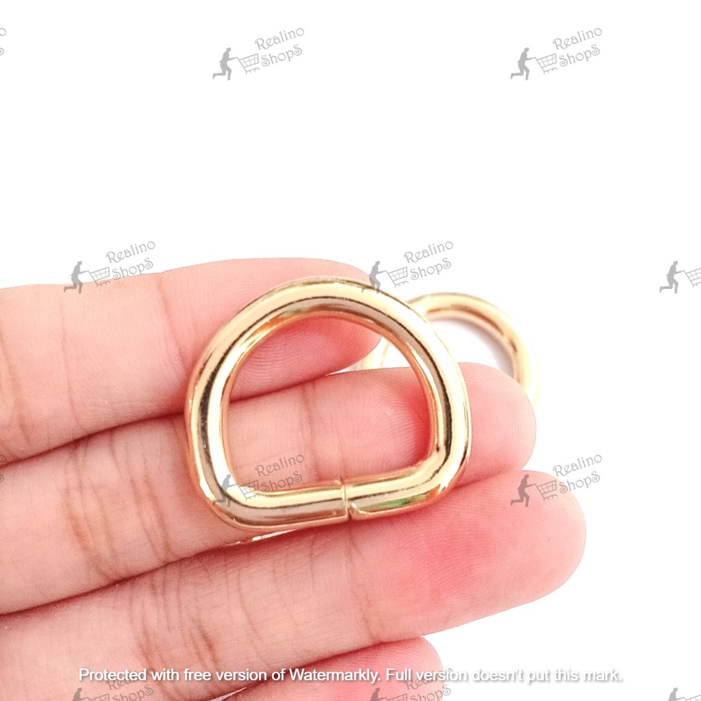 RING D - 2CM EMAS MUDA (KUALITAS TEBAL) - AKSESORIS TAS