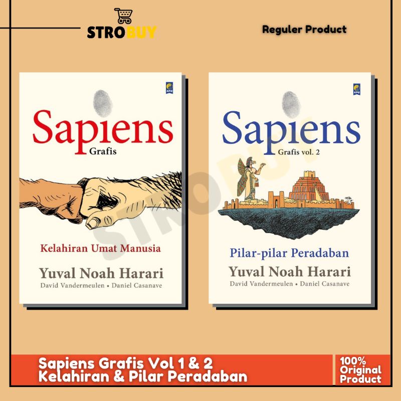 Sapiens GRAFIS Vol 1 & 2: Kelahiran Umat Manusia & Pilar-Pilar Peradaban