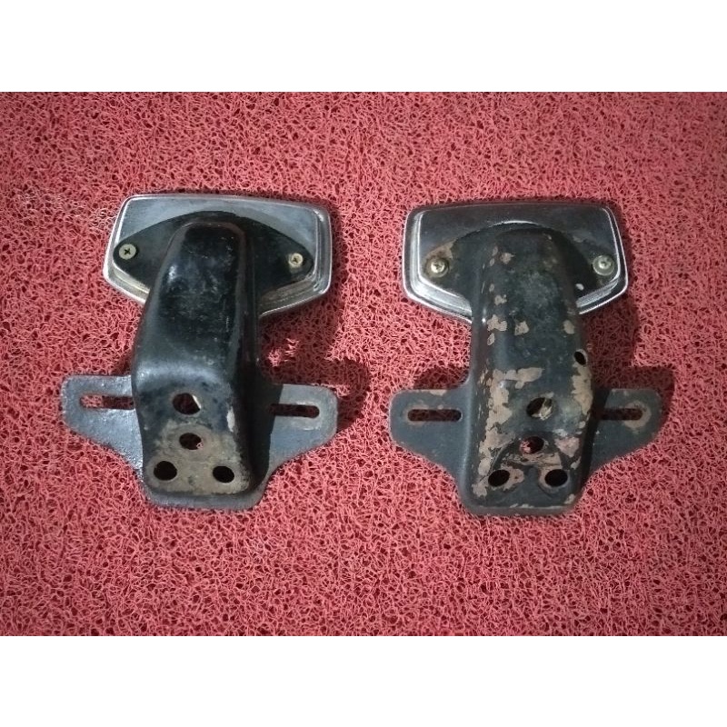 pangkon stopan dudukan stoplam belakang honda gl100/125 cb100 cg100/125 old lama tahun tua original