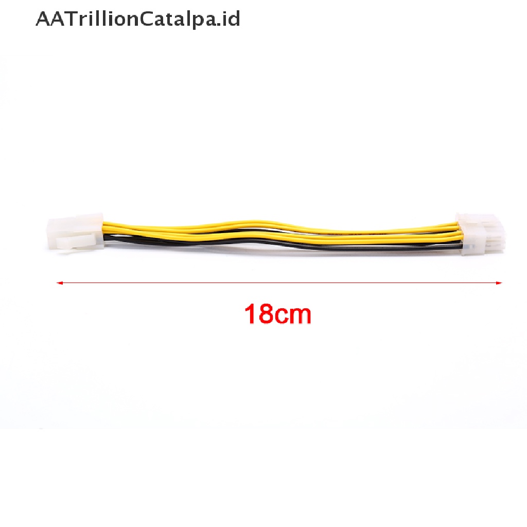 (Aatrillioncatalpa) Kabel Adapter Konverter Power Supply Atx Motherboard Cpu 4-pin