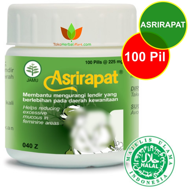 JAMU ASRIRAPAT BOROBUDUR 100 PIL  JAMU OBAT HERBAL PERAPAT MISS V WANITA BPOM MERAPATKAN KEWANITAAN 