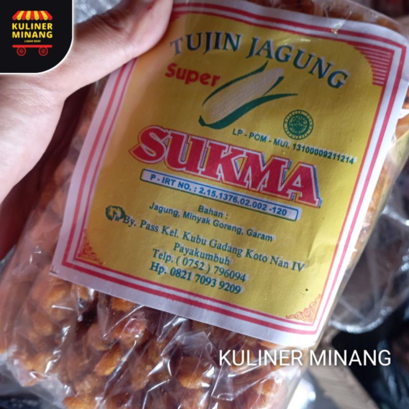 

Jagung Goreng SUKMA kemasan kecil Oleh-Oleh Asli Cemilan Kampung Makanan Khas Payakumbuh Padang kabau 1000g Jajanan Snack Kuliner Minang Kabau AX00