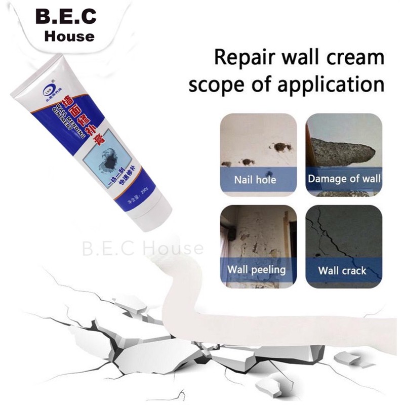 Wall Repair Pasta Dempul Penambal Dinding Cream Instan Water Proof