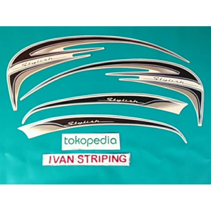 stiker motor / striping motor scoopy stylish 2015 murah