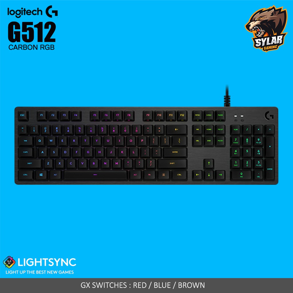 Logitech G512 Carbon RGB - GX Switches