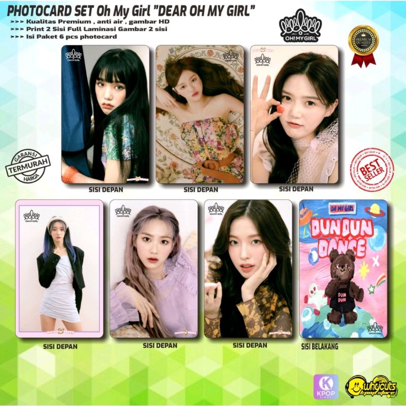 PHOTOCARD SET KPOP PC OH MY GIRL PREMIUM//DEAR OH MY GIRL//print 2 sisi