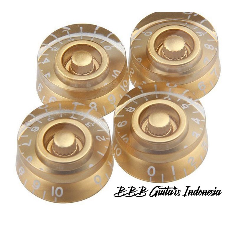 Knob Gitar Gibson Les Paul Knop Gitar Bulat Knob Putih Knob Hitam Knob Gold Satu set