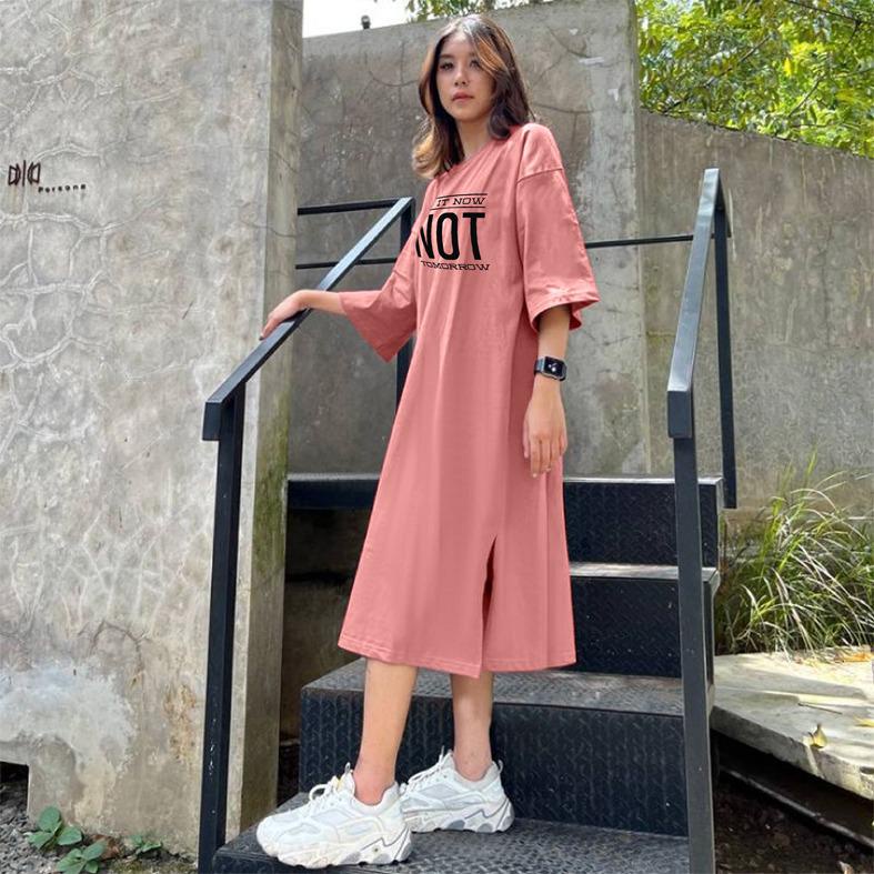 Baju Dress Oversize Tunik Premium Oversized Dress Tshirt NOT