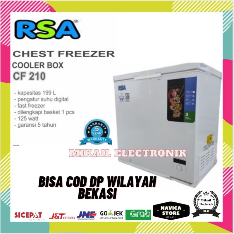 RSA CHEST FREEZER COLLER BOX CF 210 200 LITER
