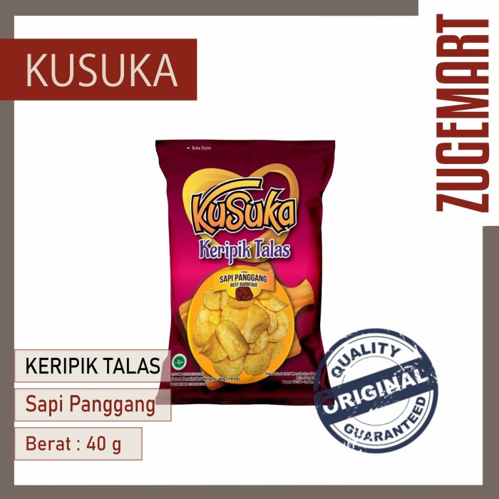 

Keripik Talas Kusuka Sapi Panggang / Beef Barbeque - 40gr