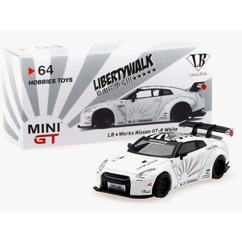 Jual Mini GT 64 LB Works Nissan GTR (R35) White | Shopee Indonesia