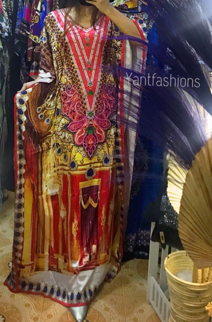 Kaftan India sutra silk