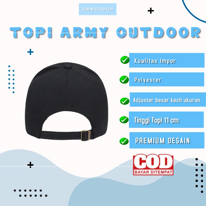 Topi Import Army Outdoor Baseball Topi Golf Topi Pria