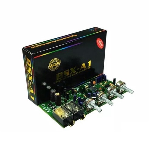 KIT Pre-amp Digital Echo BSX-A1 2 Mic Repeater Tone Control Amplifier BSX A1 Bell