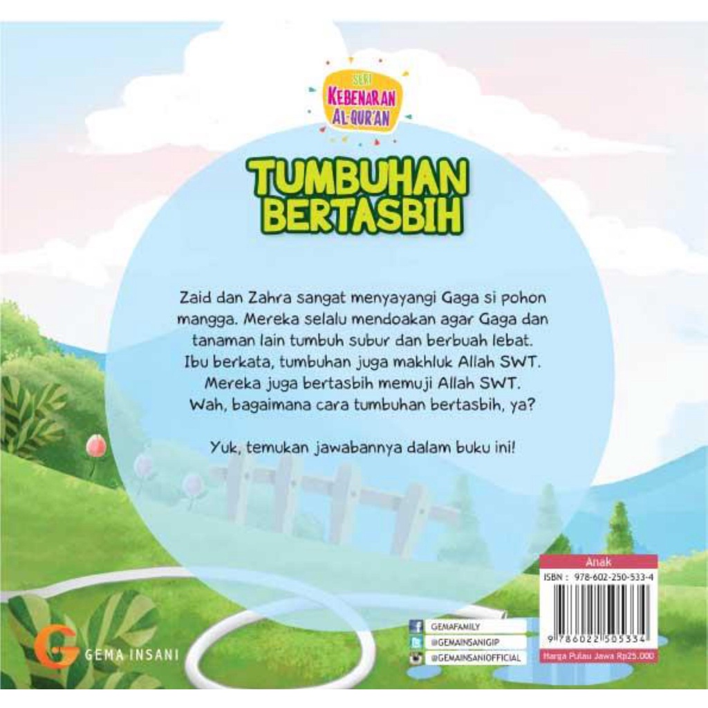 Buku Seri Kebenaran al Quran - Tumbuhan Bertasbih - Gema Insani 100% Original