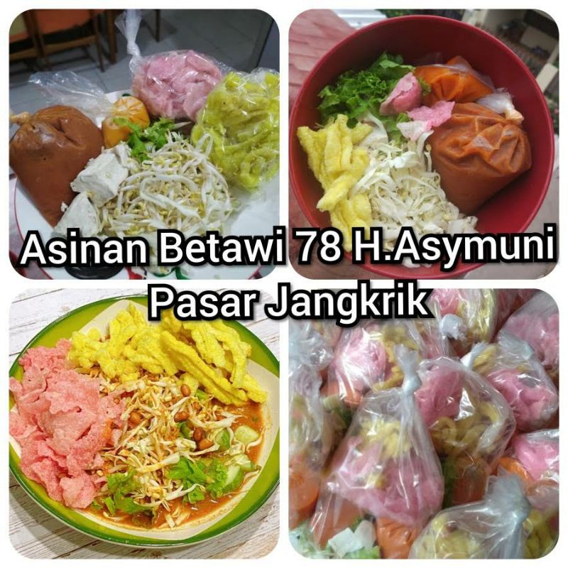 Asinan Betawi Asymuni ,Asmuni Hj Tati Pasar jangkrik,Asinan sayur/Asinan buah