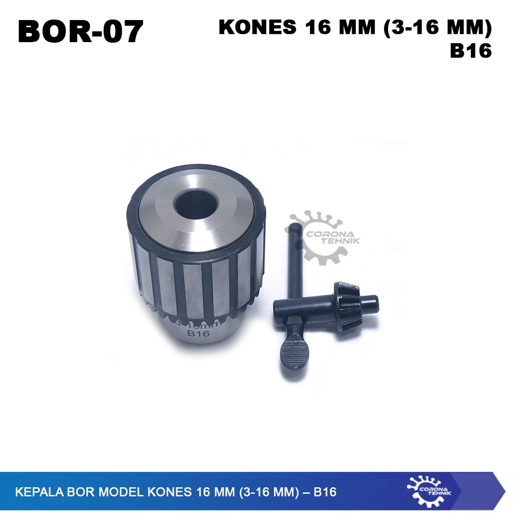 B16 - Kepala Bor Model KONES 16 mm (3-16 mm)