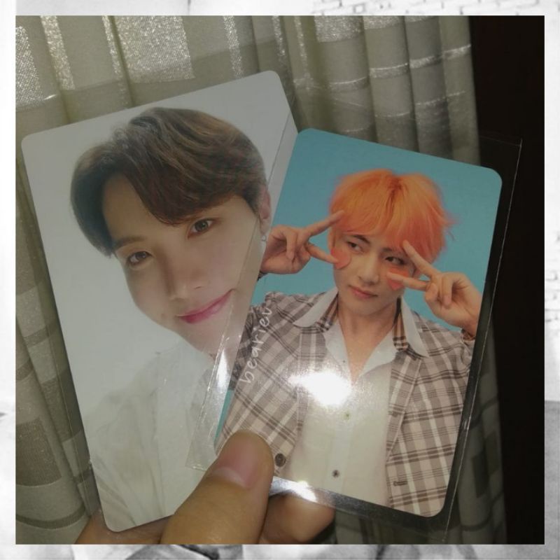 official bts love yourself answer f taehyung v photocard + sys ring hoseok