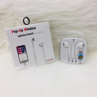 Handsfree earpod Iphone 7 / 8 / plus / X / Pop Up Lighting