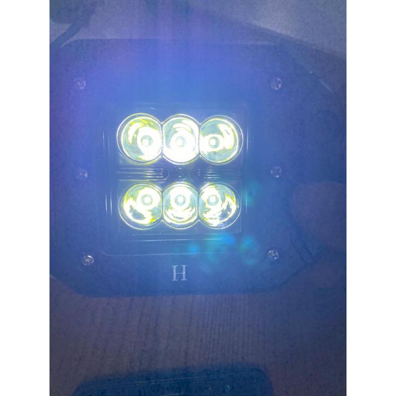 Lampu Tembak 6 Led Cree 12 - 24 volt nyala terang