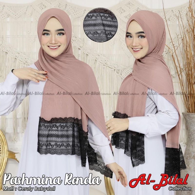 pasmina plisket renda ory Albilal hijab