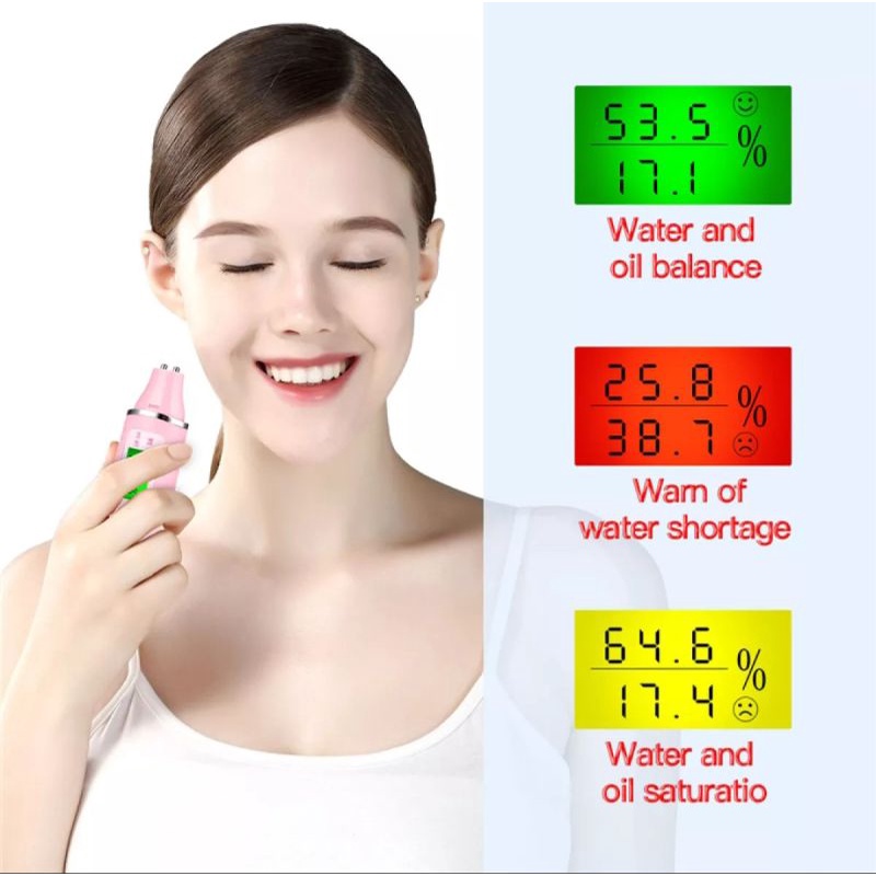 Image of Skin analyzer cek kulit wajah digital moisture monitor for skin #5