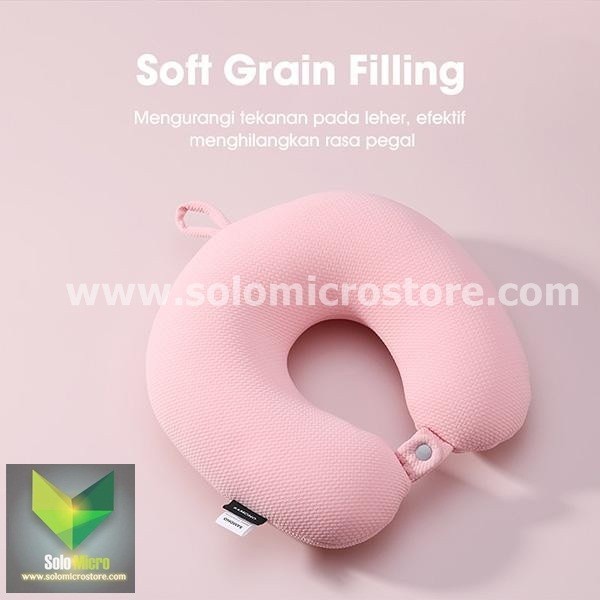 COD Bantal Leher Travel Anti Pegal Lembut untuk Dewasa Multifungsi SAMONO Berkualitas Murah Samono SNP001