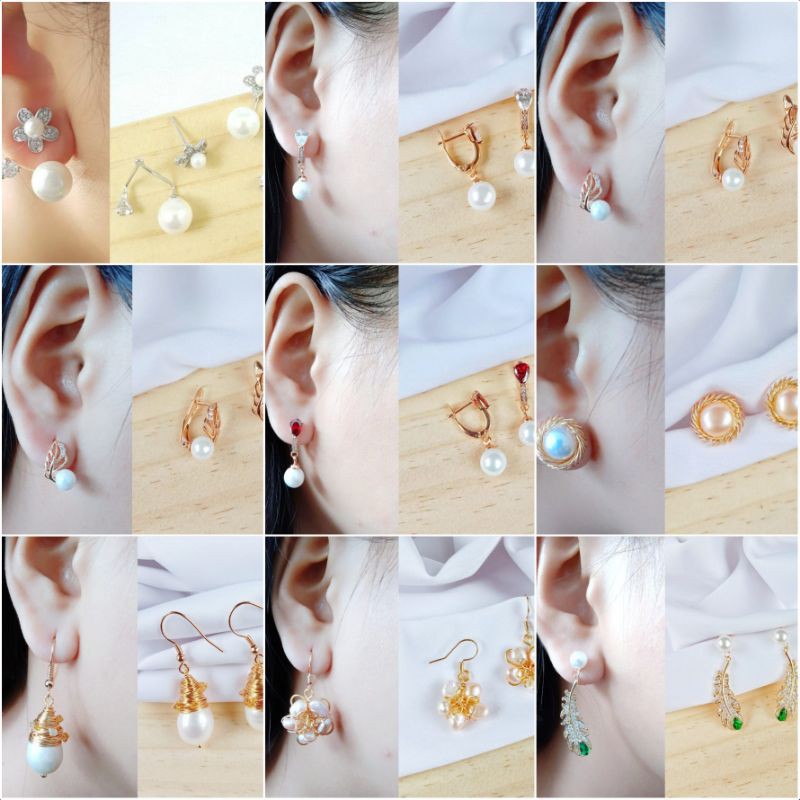 Anting mutiara bersertifikat|anting mutiara asli|mutiara tawar|anting wanita|mutiara asli lombok