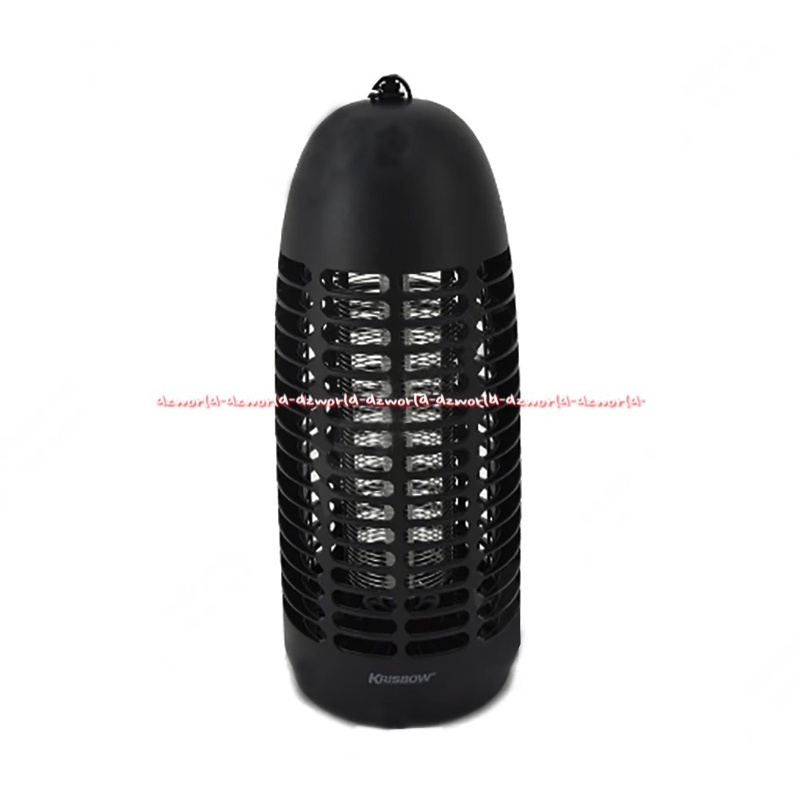 Krisbow Perangkap Nyamuk Lampu UV 6watt Js30 Mosquito Killer Black Hitam Alat Pengusir Nyamuk Lalat Serangga Dapat digantung