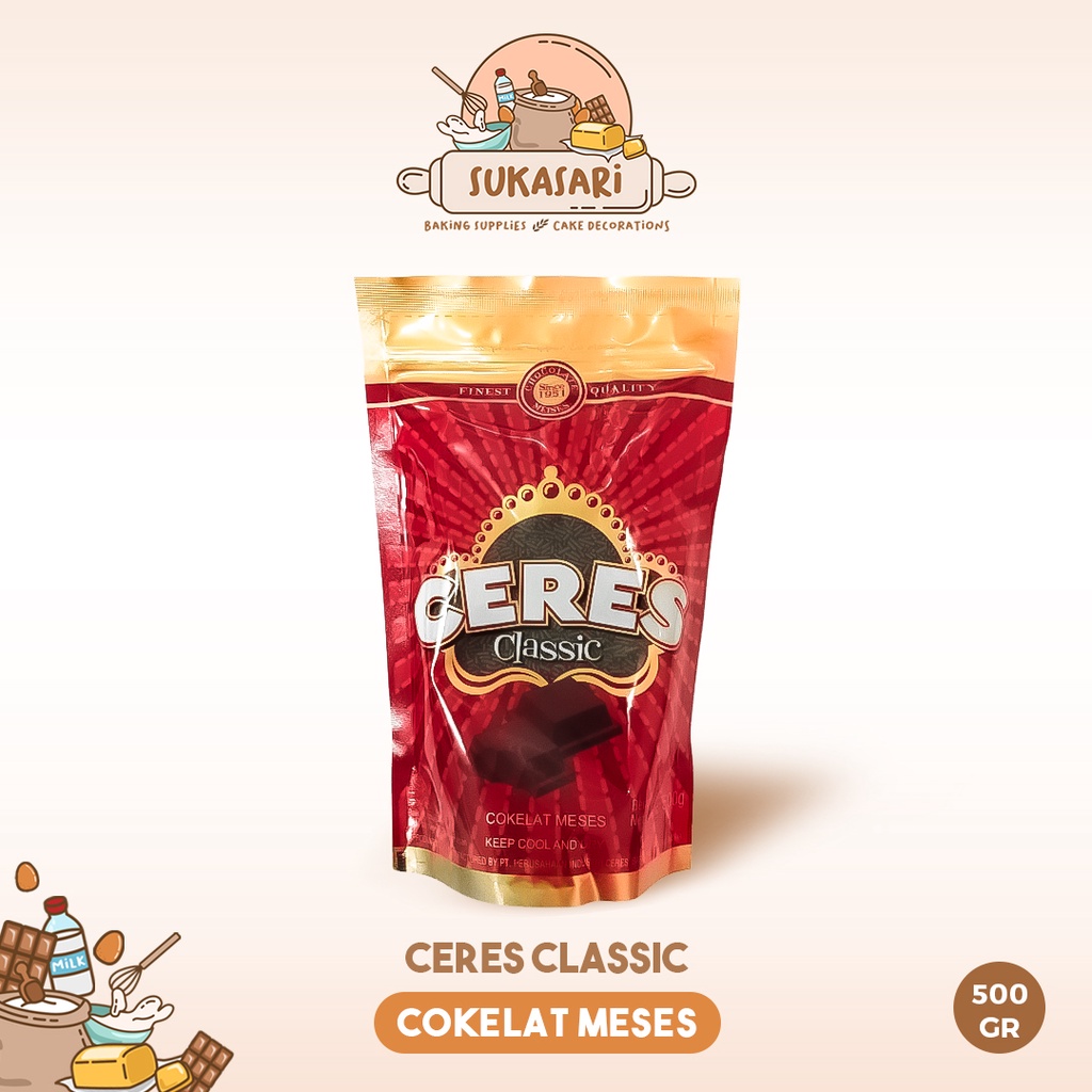 

Meses Coklat - Ceres - Ziplock Pouch - 500 gram - Chocolate Sprinkles - Cokelat Butiran - Meises Seres