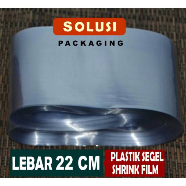 

PLASTIK SHRINK 22 CM TEBAL 30MICRON TIDAK MUDAH SOBEK /PLASTIK SEGEL 22 CM