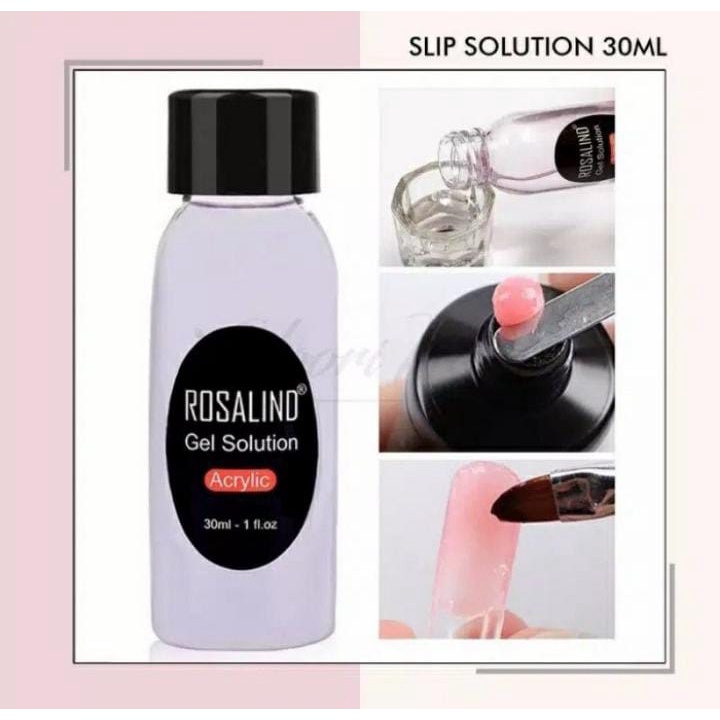 ROSALIND GEL SOLUTION ANTI SLIP POLYGEL WATER POLY GEL ACRYLIC / CAIRAN POLYGEL NAIL EXTENSION