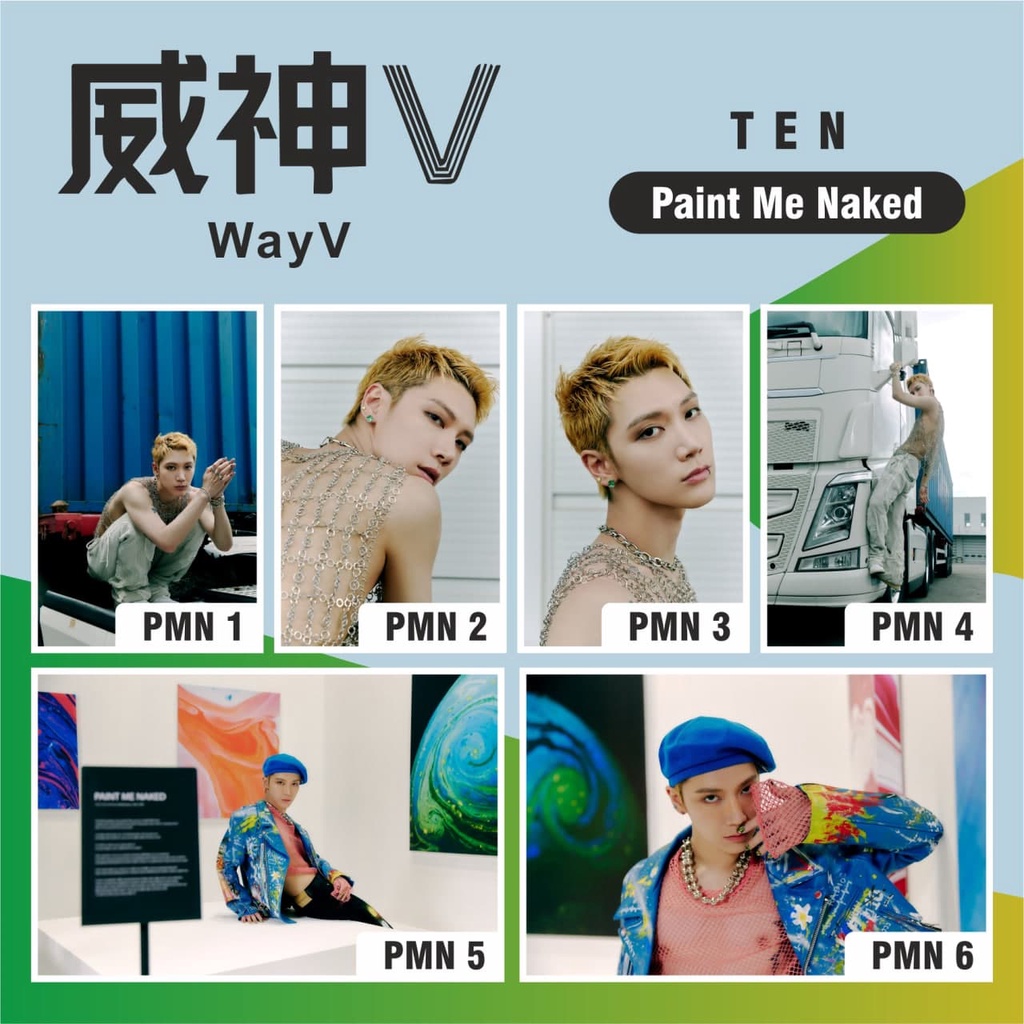 POSTER KPOP WAYV TEN PAINT ME NAKED