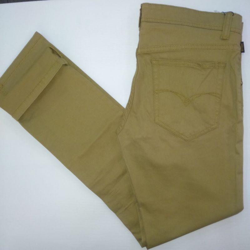 𝐄𝐌𝐁𝐀 EMBA JEANS CHINO SLIMFIT ORIGINAL  / CELANA  PRIA / CELANA CHINO CREAM ABU MERAH