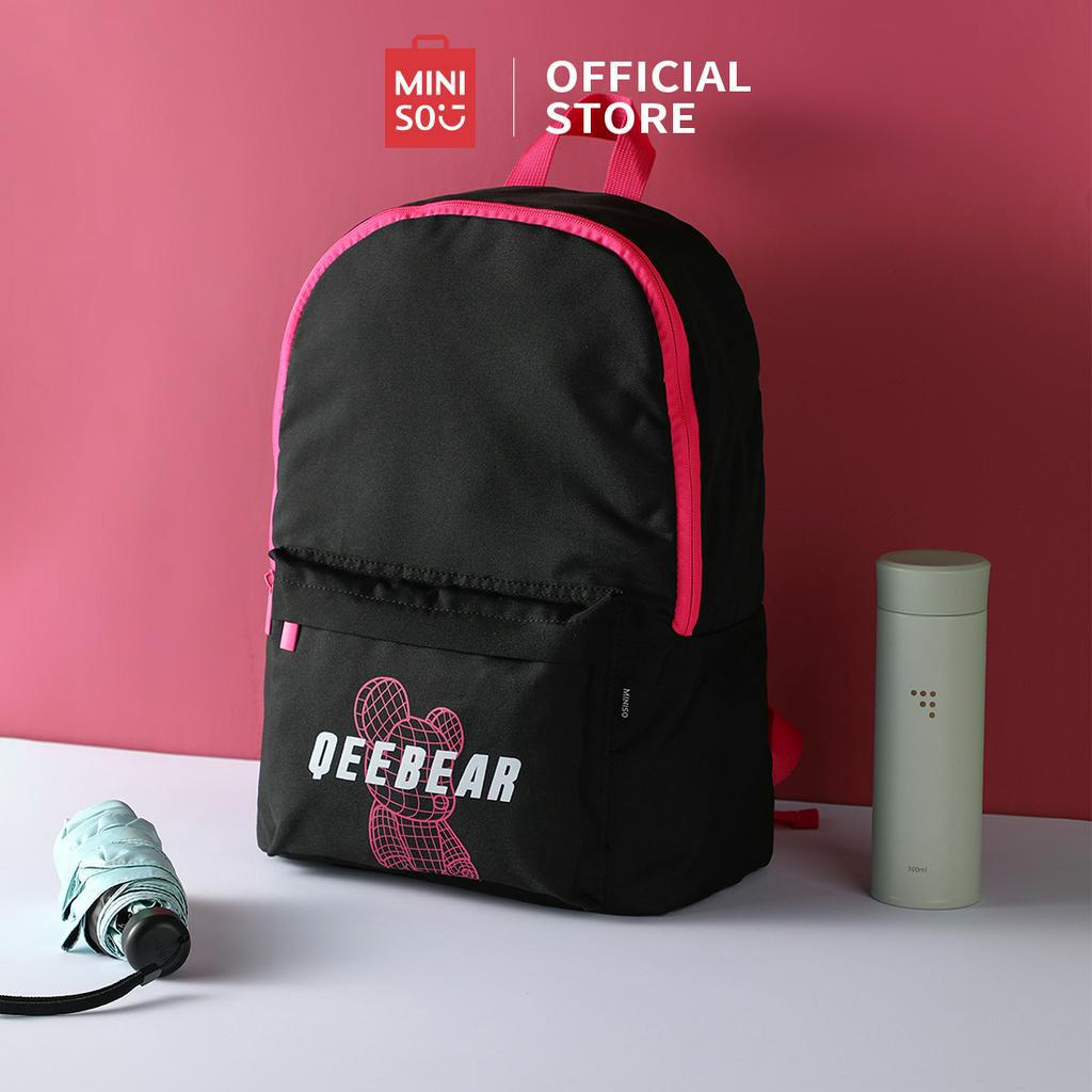 MINISO Tas Ransel Backpack Cool QEE BEA Penyimpanan Super Tali Bahu Disesuaikan Dapat Menempatkan Ko