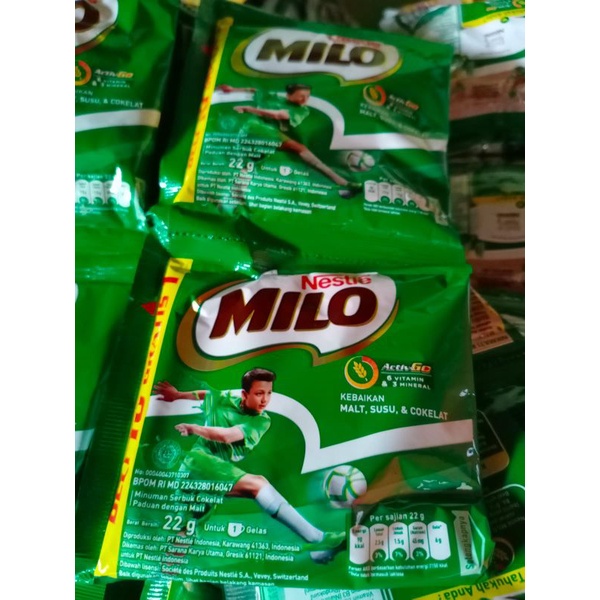 

MILO susu coklat renceng 22gr